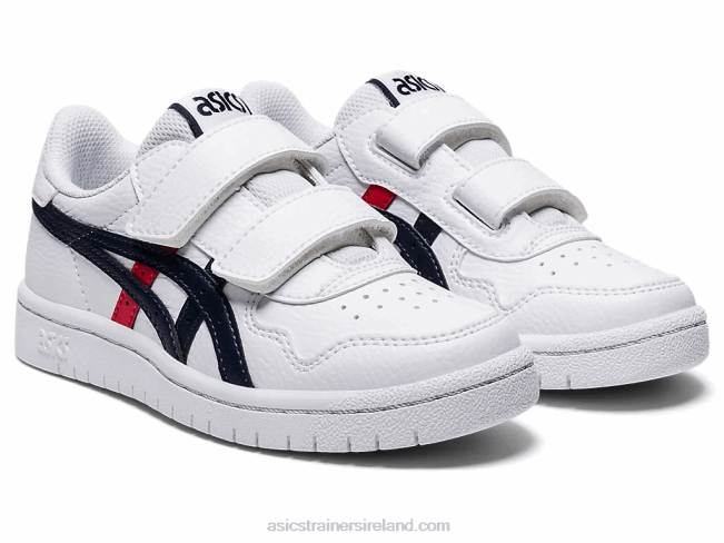 Japan S Pre-School White/Classic Red Asics XXPD4559