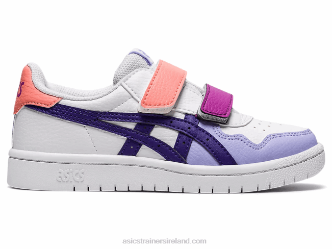 Japan S Pre-School White/Gentry Purple Asics XXPD4544