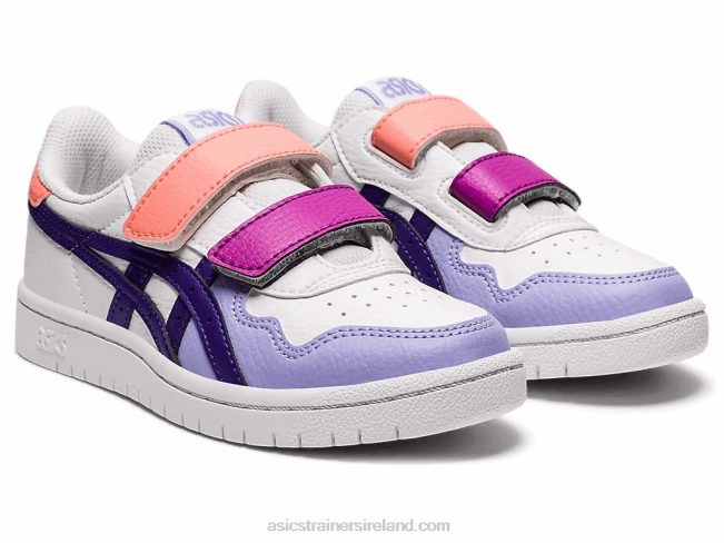 Japan S Pre-School White/Gentry Purple Asics XXPD4544