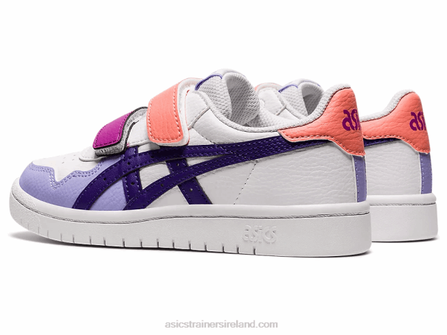 Japan S Pre-School White/Gentry Purple Asics XXPD4544