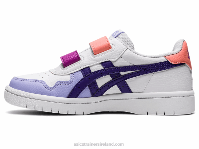 Japan S Pre-School White/Gentry Purple Asics XXPD4544