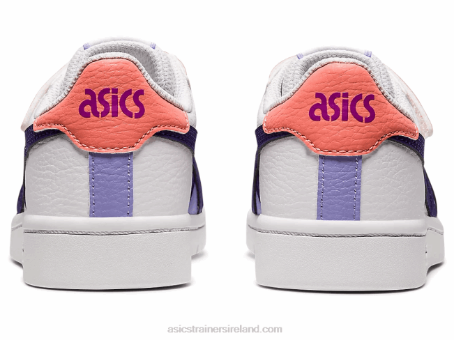 Japan S Pre-School White/Gentry Purple Asics XXPD4544