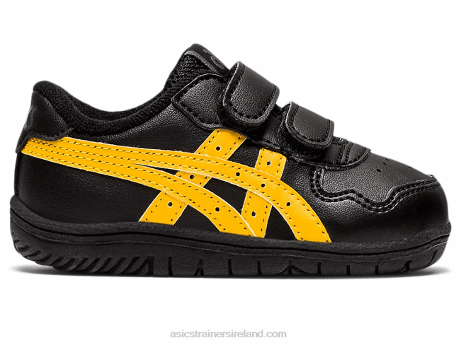 Japan S Toddler Size Black/Tiger Yellow Asics XXPD4449