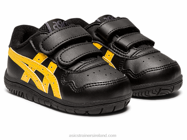 Japan S Toddler Size Black/Tiger Yellow Asics XXPD4449