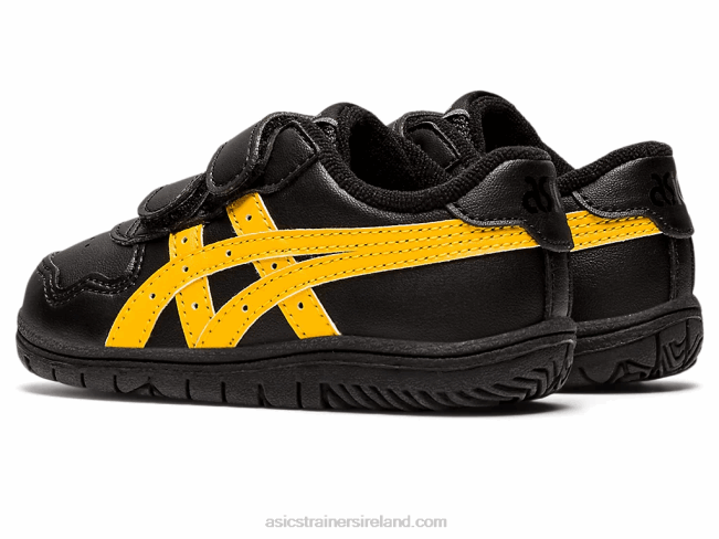 Japan S Toddler Size Black/Tiger Yellow Asics XXPD4449