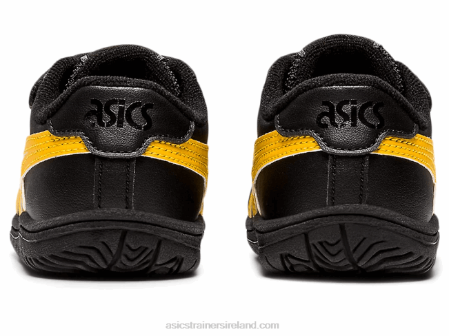 Japan S Toddler Size Black/Tiger Yellow Asics XXPD4449