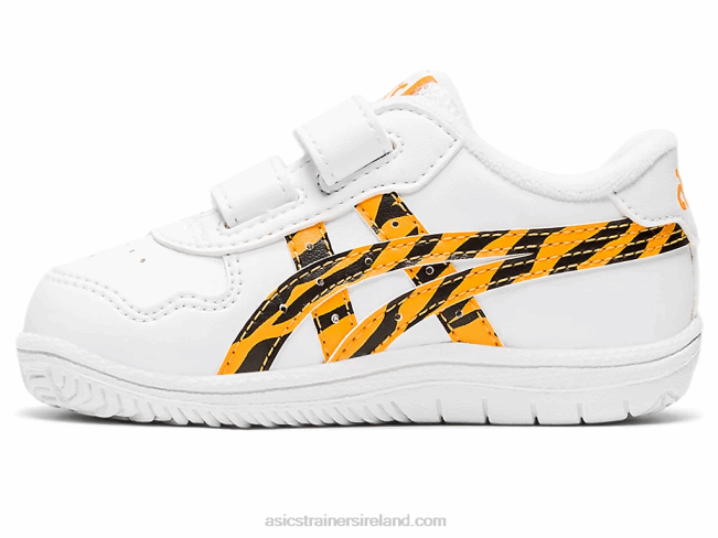 Japan S Toddler Size White/Fellow Yellow Asics XXPD4443