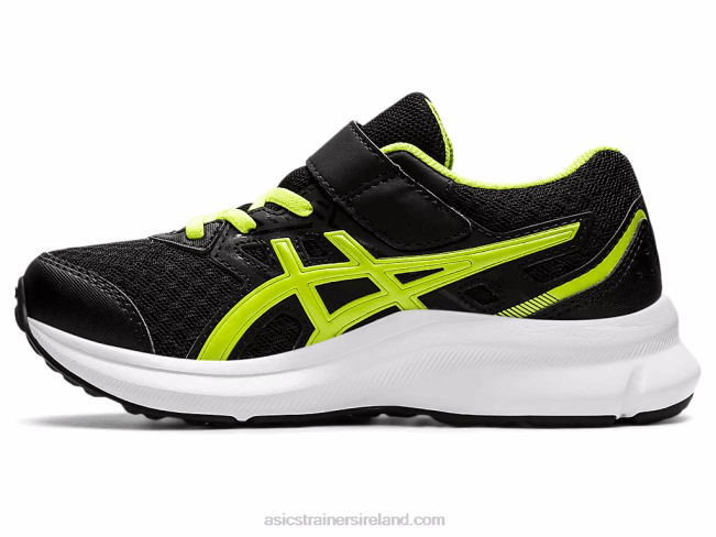 Jolt 3 Pre-School Black/Hazard Green Asics XXPD4529