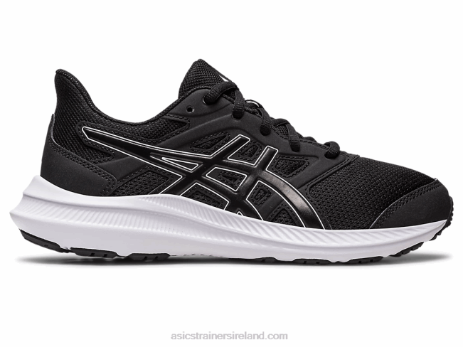 Jolt 4 Grade School Black/White Asics XXPD4257