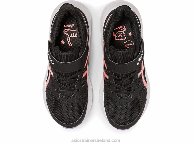 Jolt 4 Pre-School Black/Papaya Asics XXPD4274