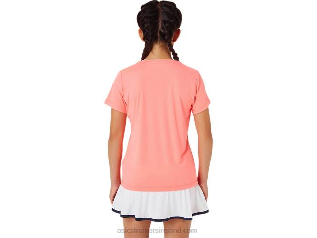 Kids\ Tennis Graphic Tee Guava Asics XXPD4237