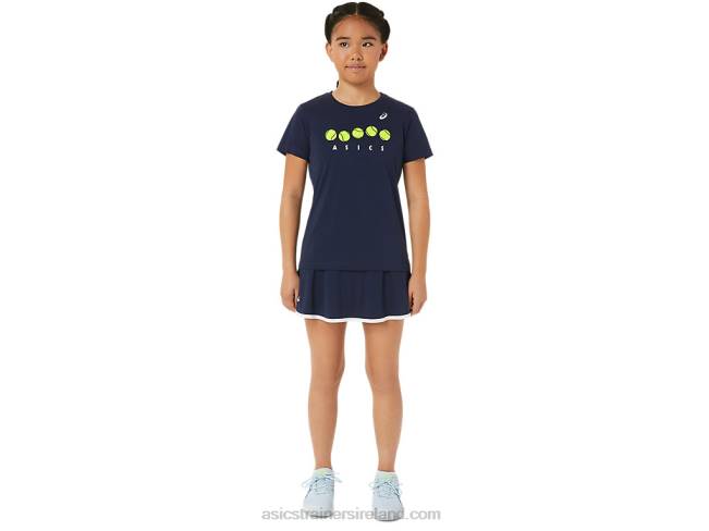 Kids\ Tennis Graphic Tee Midnight Asics XXPD4240