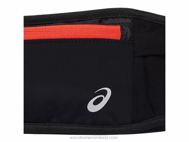 Large Waist Pouch Performance Black/Cherry Tomato Asics XXPD954