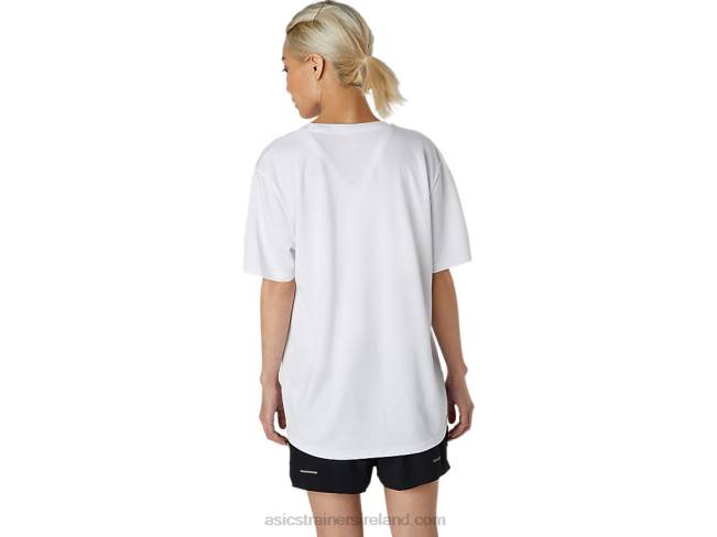 Logo Print Short Sleeve Top Brilliant White Asics XXPD1758