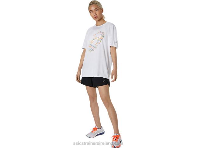 Logo Print Short Sleeve Top Brilliant White Asics XXPD1758