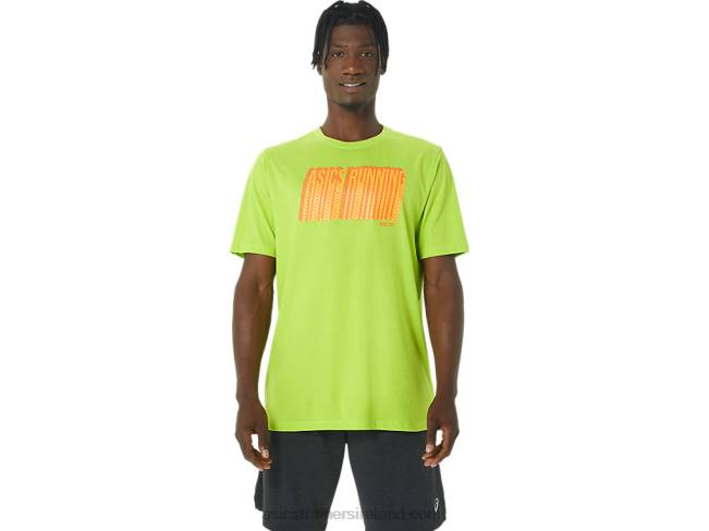 Long Abstract Logo Tee Lime Zest Asics XXPD1033