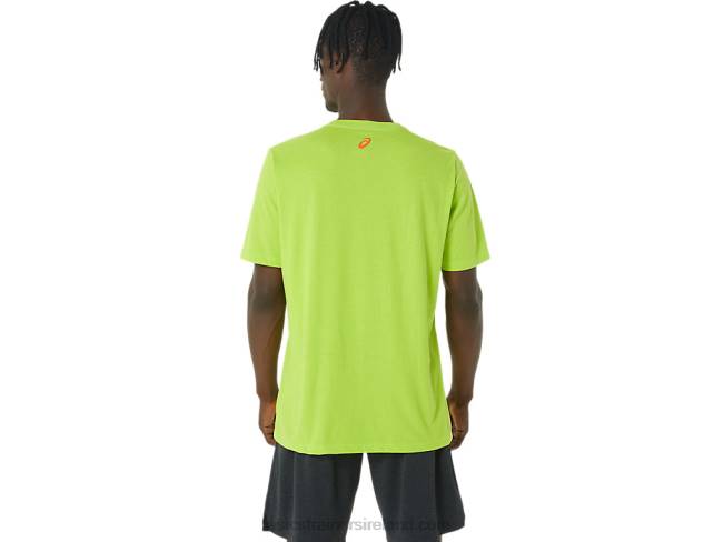 Long Abstract Logo Tee Lime Zest Asics XXPD1033