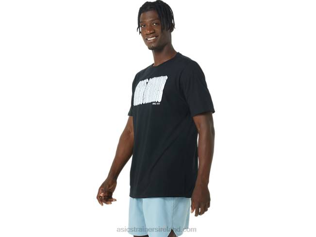 Long Abstract Logo Tee Performance Black Asics XXPD795