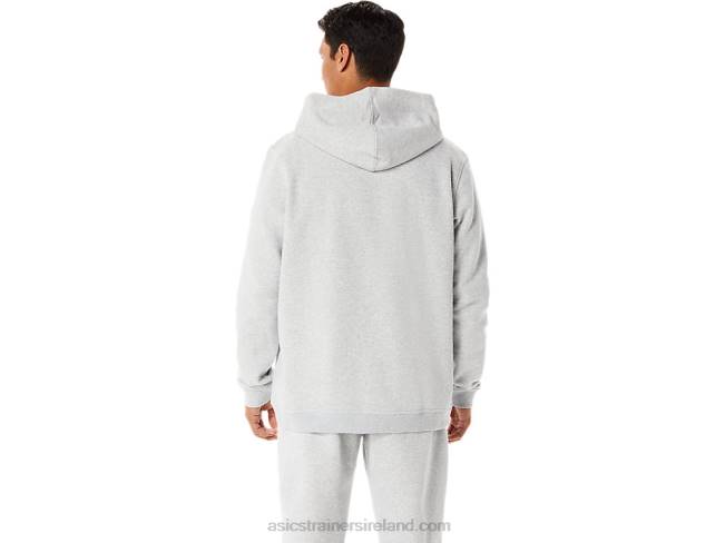 M Sunday Fleece Hoody Wch Light Grey Heather Asics XXPD1284