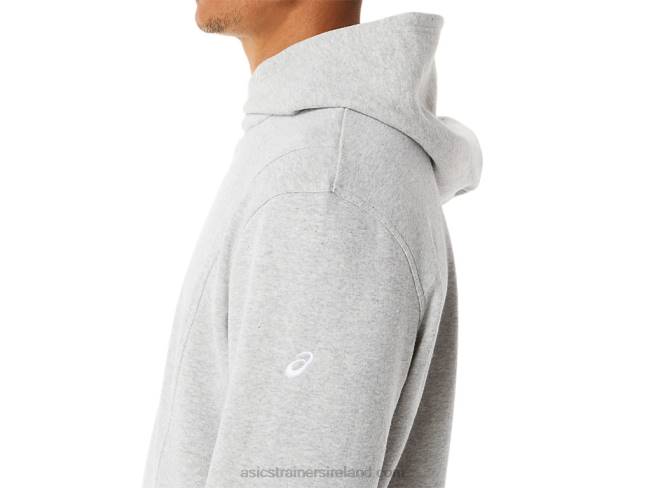 M Sunday Fleece Hoody Wch Light Grey Heather Asics XXPD1284