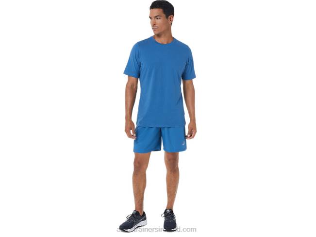 Men\s 7in 2 In 1 Short Azure/Carrier Grey Asics XXPD1133