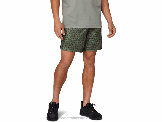 Mens 7in Knit Training Short Lichen Green Asics XXPD1784