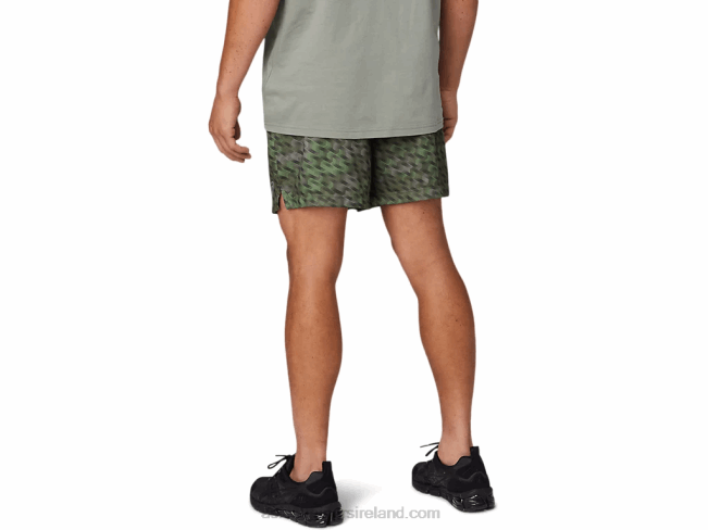 Men\s 7in Knit Training Short Lichen Green Asics XXPD1784