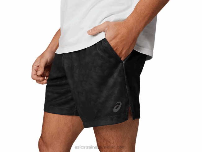 Men\s 7in Knit Training Short Performance Black Asics XXPD1779