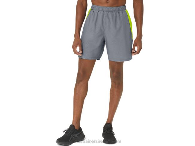 Mens 7in Pr Lyte Short 20 Sheet Rock/Lime Zest Asics XXPD291