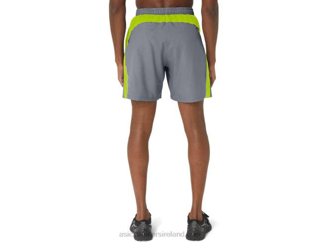 Men\s 7in Pr Lyte Short 20 Sheet Rock/Lime Zest Asics XXPD291