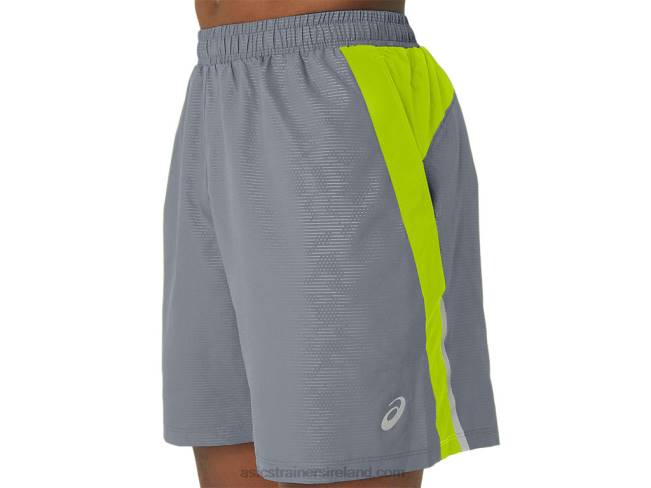 Men\s 7in Pr Lyte Short 20 Sheet Rock/Lime Zest Asics XXPD291