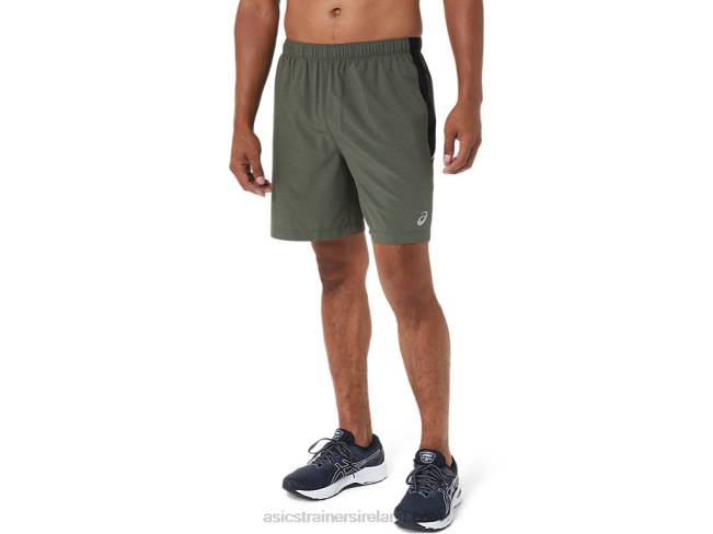 Mens 7in Pr Lyte Short Mantle Green Htr/Perf Black Asics XXPD1022