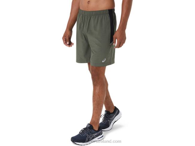 Men\s 7in Pr Lyte Short Mantle Green Htr/Perf Black Asics XXPD1022