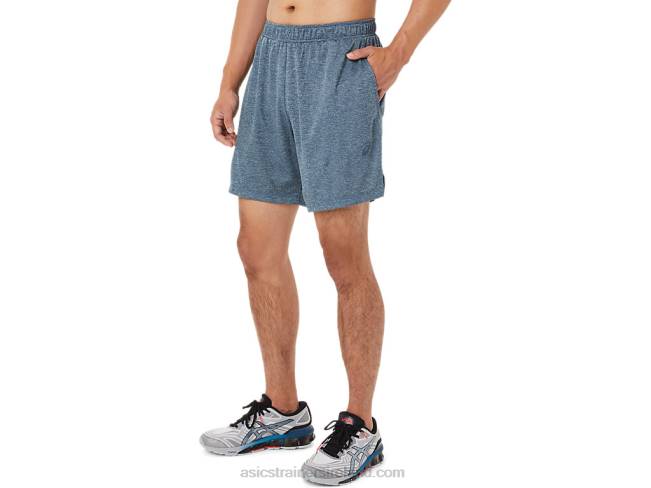 Men\s 7in Shorts Sheet Rock Heather Asics XXPD1439