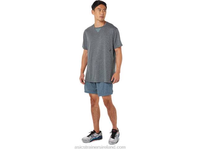 Men\s 7in Shorts Sheet Rock Heather Asics XXPD1439