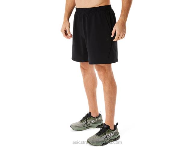 Men\s 7in Woven Short Performance Black Asics XXPD967