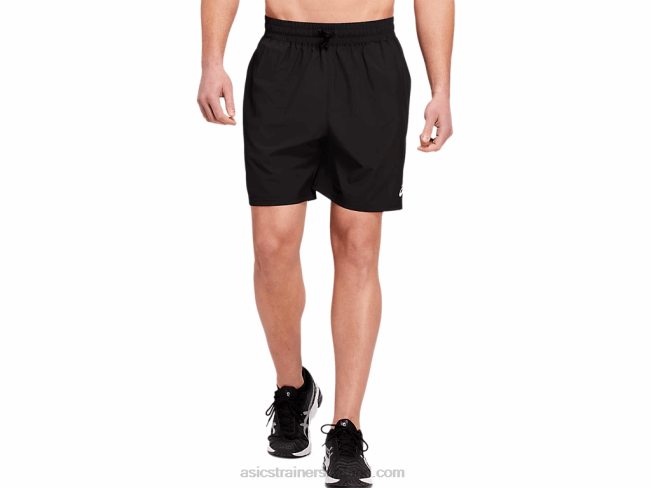 Mens 7in Woven Train Short Performance Black Asics XXPD1802