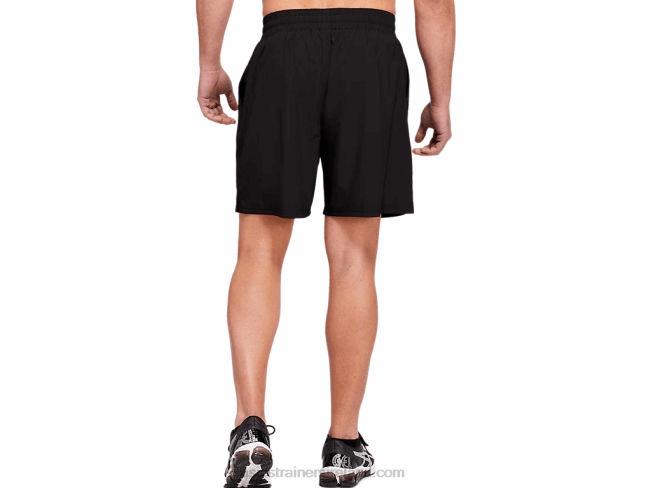 Men\s 7in Woven Train Short Performance Black Asics XXPD1802