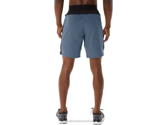 Men\s 9in Mixer Short Steel Blue Asics XXPD192