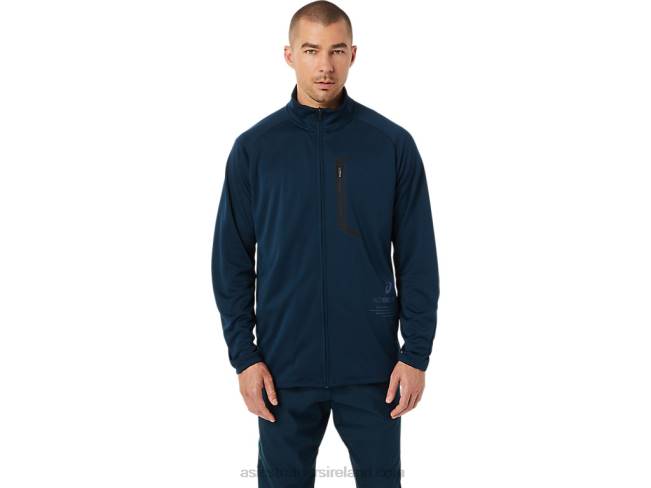 Mens Actibreeze Jacquard Jacket French Blue Asics XXPD1503