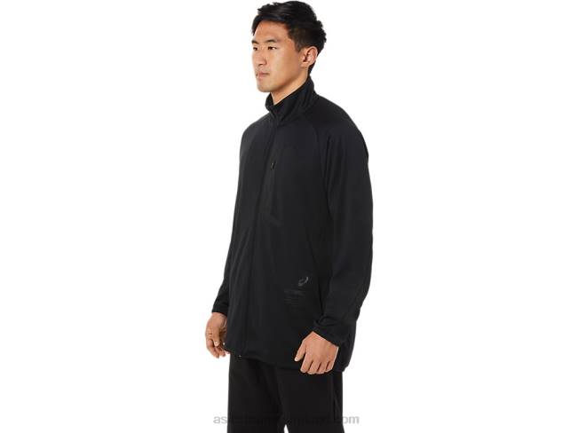 Men\s Actibreeze Jacquard Jacket Performance Black Asics XXPD1516