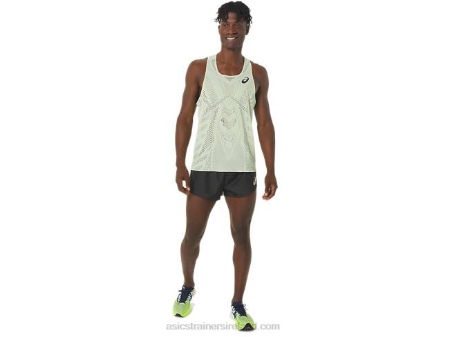 Men\s Actibreeze Jacquard Singlet Whisper Green Asics XXPD280