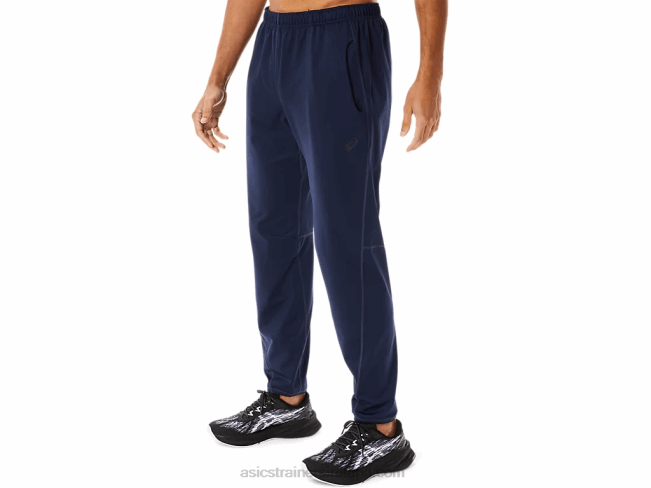 Men\s Brushed Knit Pants Midnight Asics XXPD754