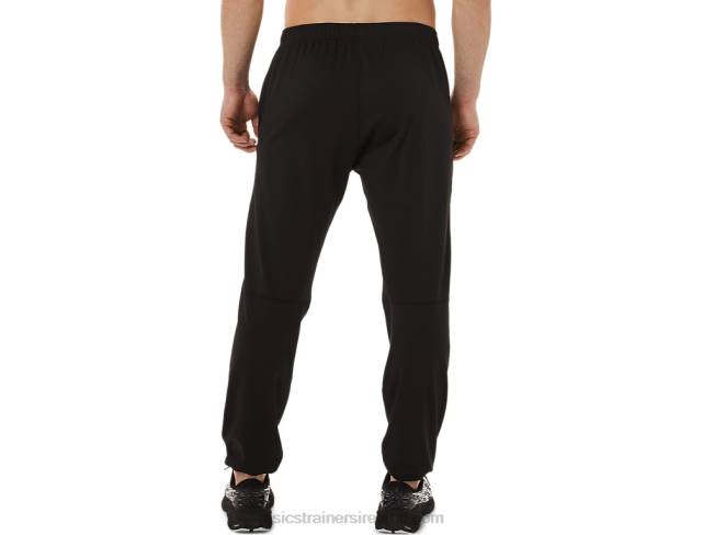 Men\s Brushed Knit Pants Performance Black Asics XXPD750