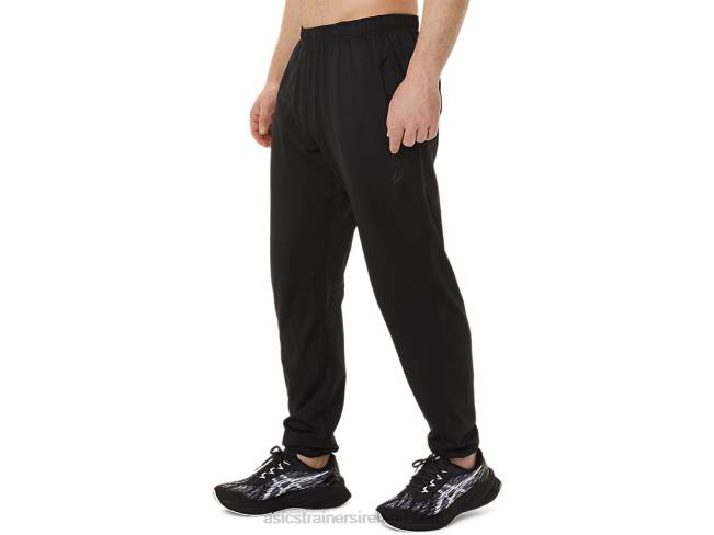 Men\s Brushed Knit Pants Performance Black Asics XXPD750