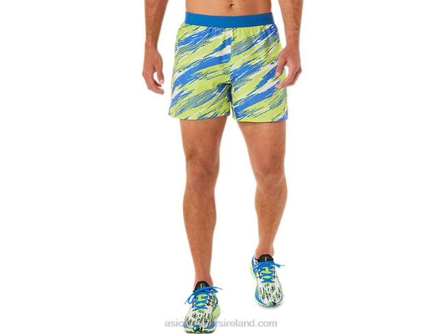 Mens Color Injection Short Hazard Green Asics XXPD1425