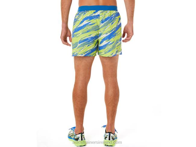 Men\s Color Injection Short Hazard Green Asics XXPD1425