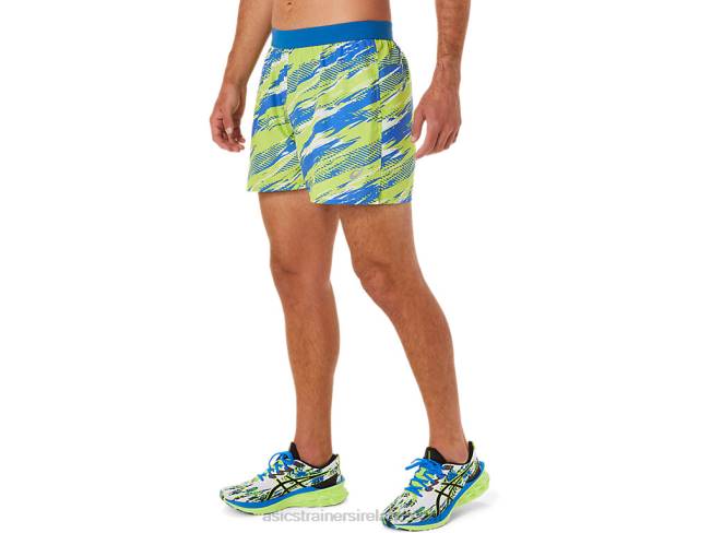 Men\s Color Injection Short Hazard Green Asics XXPD1425