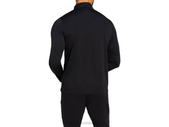 Men\s Core 1/4 Zip Performance Black Asics XXPD2039