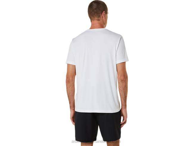 Men\s Court Gs Graphic Tee Brilliant White Asics XXPD525